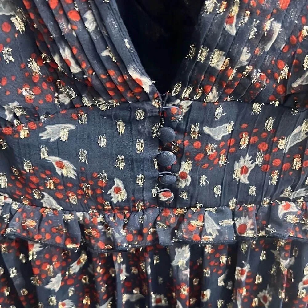 ✨Urban Outfitters UO Cheetah Print Chiffon Mini Sz Medium Dress✨